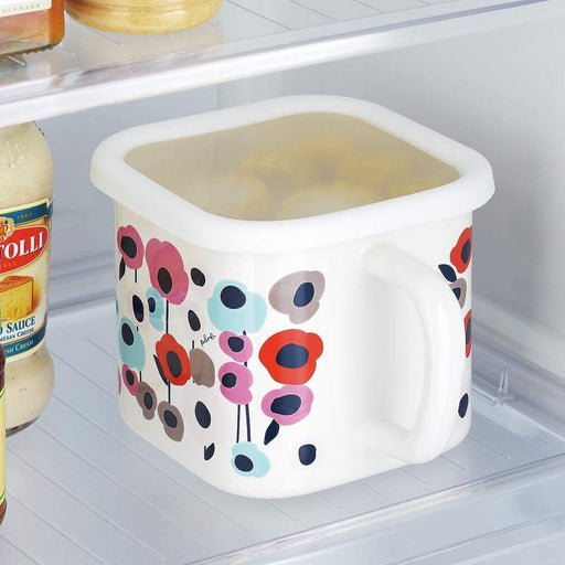 Yutaka Horo Ohana Red Multi Square Pot - Premium Enameled Cookware-Kiichin - The #1 Place for Japanese Goods in Your Hand!