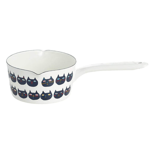 Yutaka Horo Plune Enameled Milk Pan - Mimikokomomo Premium Cookware for Milk Lovers-Kiichin - The #1 Place for Japanese Goods in Your Hand!