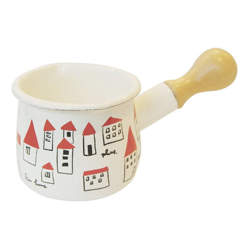 Yutaka Horo Plune Enameled Petit Milk Pan - Compact and Stylish Cookware-Kiichin - The #1 Place for Japanese Goods in Your Hand!
