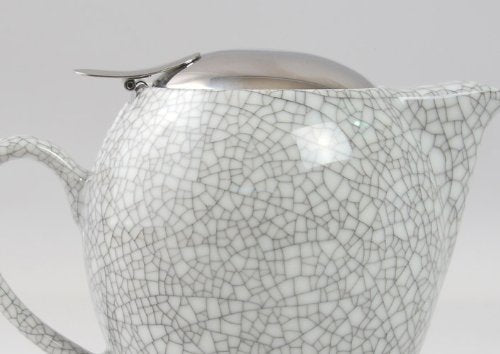 Zero Japan Crackle Colors Teapot for 4 People - White (W170xD110xH123mm)-Kiichin - The #1 Place for Japanese Goods in Your Hand!