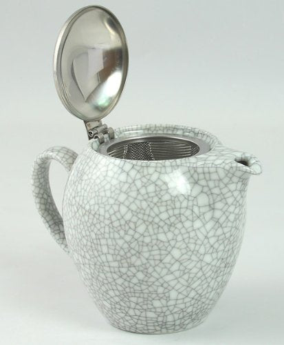 Zero Japan Crackle Colors Teapot for 4 People - White (W170xD110xH123mm)-Kiichin - The #1 Place for Japanese Goods in Your Hand!